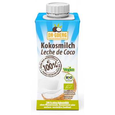 Afbeelding van Dr. Goerg Premium kokosmelk bio 200 Milliliter