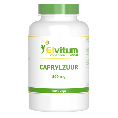 Afbeelding van Elvitaal/elvitum caprylzuur 500mg, 180 Veg. capsules