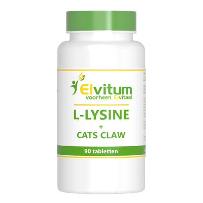 Afbeelding van Elvitaal/elvitum L lysine Cats Claw 90st