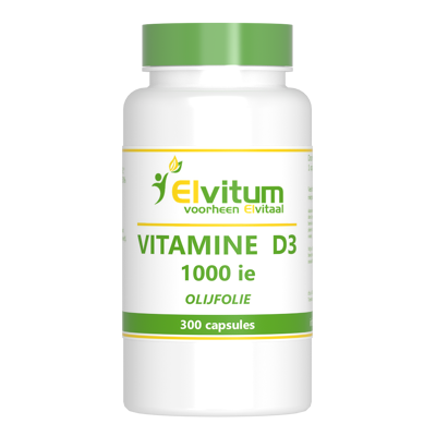 Afbeelding van Elvitum Vitamine D3 1000 IE Capsules