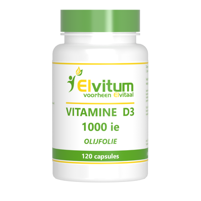 Afbeelding van Elvitum Vitamine D3 Softgels 25mcg 1000ie