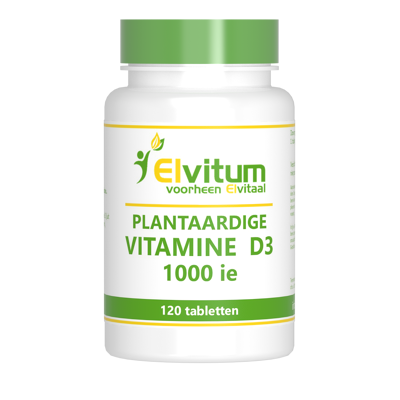 Afbeelding van Elvitaal/elvitum Vitamine D3 1000ie Vegan, 120 tabletten