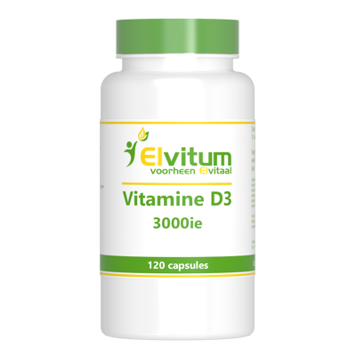Afbeelding van Elvitum Vitamine D3 Softgels 75mcg 3000ie