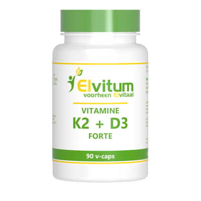 Afbeelding van Elvitum Vitamine K2 D3 Forte Vegicaps