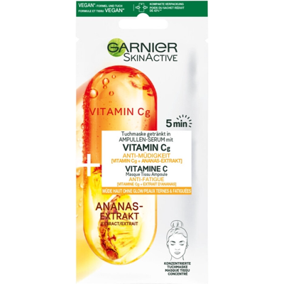 Afbeelding van 1+1 gratis: Garnier SkinActive Tissue Gezichtsmasker Ananas &amp; Vitamine C