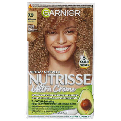 Afbeelding van Garnier Nutrisse Crème Permanente Haarverf 7.3 Goudblond