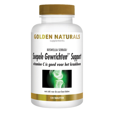 Afbeelding van Golden Naturals Soepele Gewrichten &amp; Kraakbeen Support Tabletten 120TB