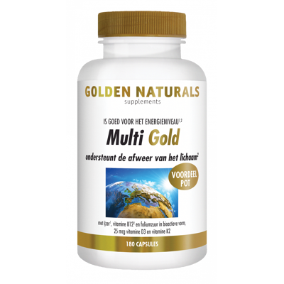 Afbeelding van Golden Naturals Multi Gold Tabletten 180TB