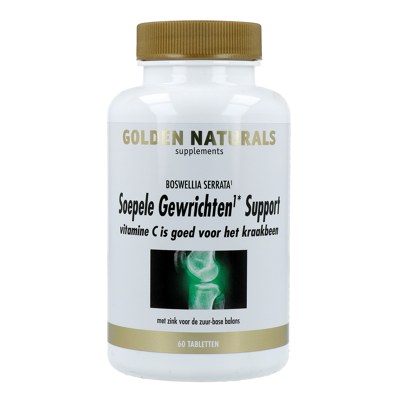 Afbeelding van Golden Naturals Soepele Gewrichten &amp; Kraakbeen Support Tabletten 60TB