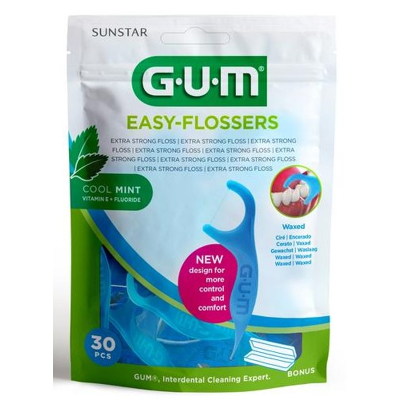 Afbeelding van 1+1 gratis: GUM Easy Flossers 30 stuks