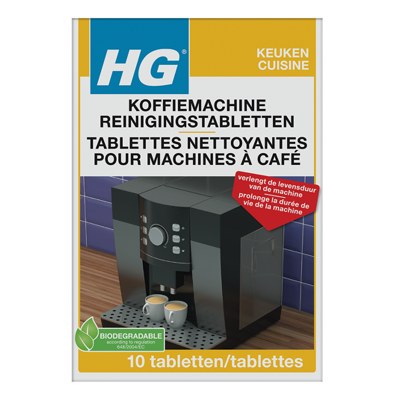 Afbeelding van HG Keuken Koffiemachine Reinigings Tabletten 10TB