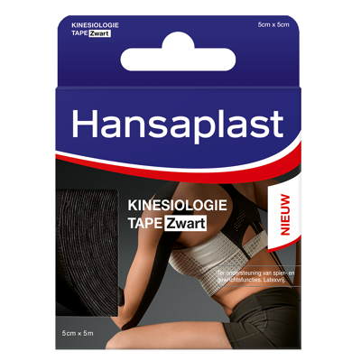 Afbeelding van Hansaplast Kinesiologie Tape Zwart 1ST