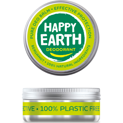 Afbeelding van Happy Earth Pure Deodorant Balm Bergamot, 45 gram
