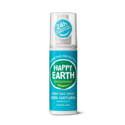 Afbeelding van Happy Earth 100% Natuurlijke Deo Spray Cedar Lime
