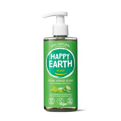 Afbeelding van Happy Earth Pure Hand Soap Cucumber Matcha, 300 ml