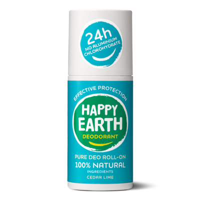 Afbeelding van Happy Earth 100% Natuurlijke Deo Roll On Cedar Lime
