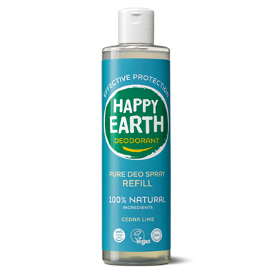 Afbeelding van Happy Earth 100% Natuurlijke Deo Spray Cedar Lime Navulling
