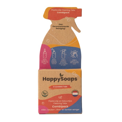 Afbeelding van HappySoaps Cleaning Tabs Combipack 32GR