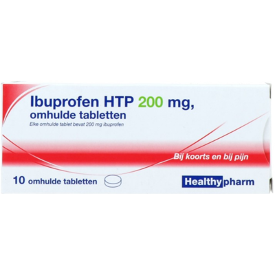 Afbeelding van Healthypharm Ibuprofen 200mg Tabletten