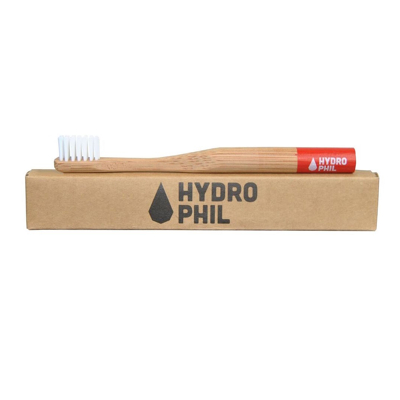 Afbeelding van Hydrophil Tandenborstel Bamboe Kind S Rood (2 6 jaar)