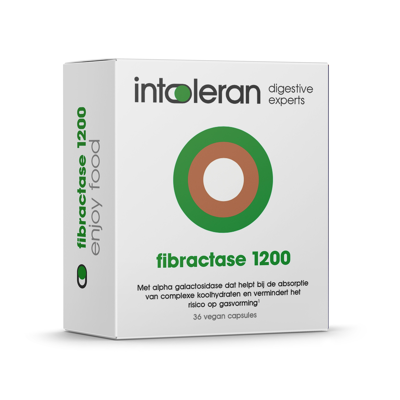 Afbeelding van Intoleran Fibractase 1200 36 capsules