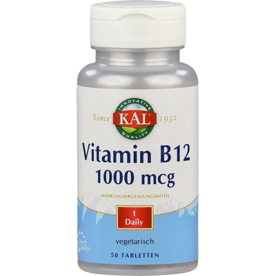 Afbeelding van Kal Vitamine B12 1000mcg Tabletten