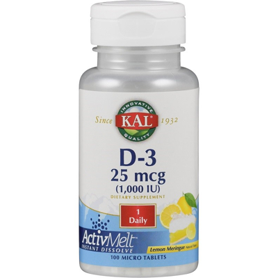 Afbeelding van Kal Vitamine D3 25mcg tabletten