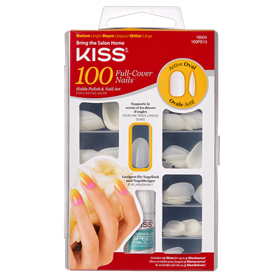 Afbeelding van Kiss 100 Full Cover Nails Active Oval