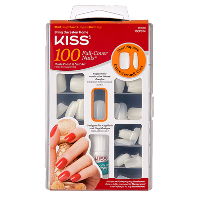 Afbeelding van Kiss 100 Full Cover Nails Short Square
