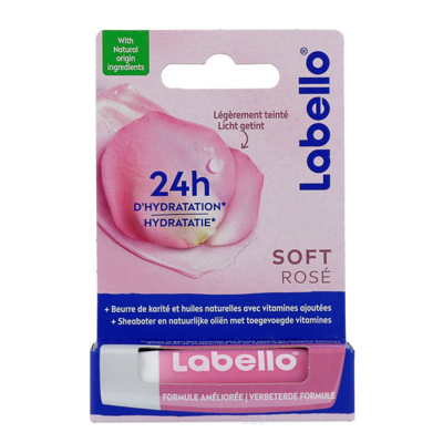 Afbeelding van 6er Pack Labello Lipcare/Lip Balm Soft Rose 4,8 gr