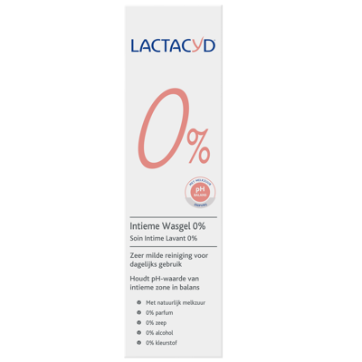 Afbeelding van Lactacyd Intieme Wasgel 0% Multiverpakking 2x250ML