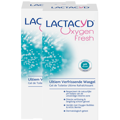 Afbeelding van Lactacyd Wasemulsie Oxy Fresh Multiverpakking 2x200ML