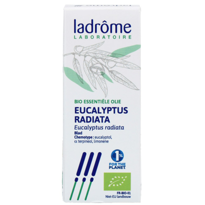 Afbeelding van Eucalyptus radiata etherische olie LaDrome bio 10 ml