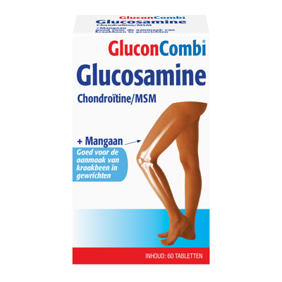 Afbeelding van Leef Vitaal GluconCombi Glucosamine Chondroïtine/MSM Tabletten 60TB