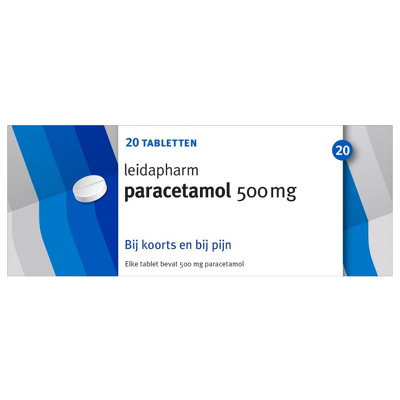 Afbeelding van Leidapharm Paracetamol 500mg 20st
