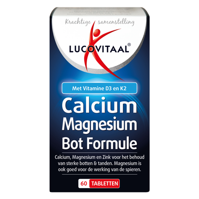 Afbeelding van Stapel tot 60% korting Lucovitaal Calcium Magnesium Bot Formule (60 Tabletten)