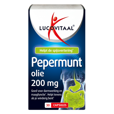 Afbeelding van Lucovitaal Pepermuntolie 200 mg Capsules