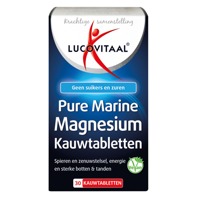 Afbeelding van Lucovitaal Pure Marine Magnesium Kauwtabletten 30KTB