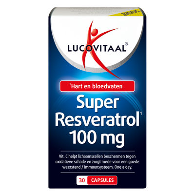 Afbeelding van Lucovitaal Super Resveratrol 100mg Capsules