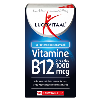 Afbeelding van Lucovitaal Vitamine B12 1000mcg 180 Kauwtabletten