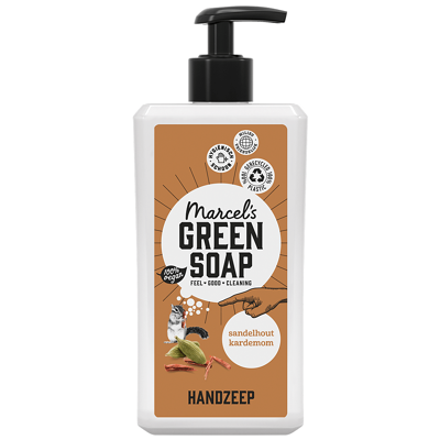 Afbeelding van Marcels Green Soap Handzeep Sandelhout &amp; Kardemom 500ML