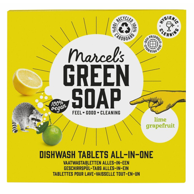 Afbeelding van Marcels Green Soap Vaatwastbletten Grapefruit&amp;Limoen 25TB