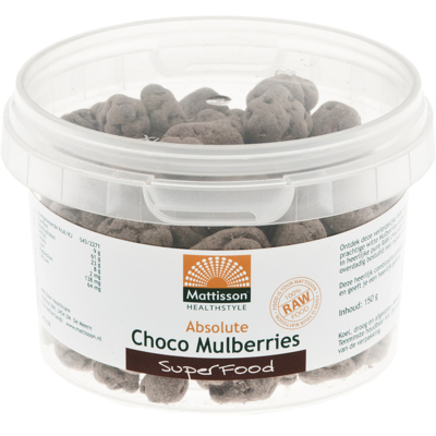 Afbeelding van Mattisson Absolute Raw Choco Mulberries Bio, 150 gram