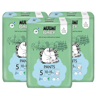 Afbeelding van Muumi Baby Ecologische Luierbroekjes 5 Maxi+ Voordeelverpakking