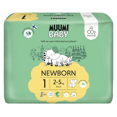 Afbeelding van Muumi Baby Ecologische Luiers 1 Newborn Voordeelverpakking