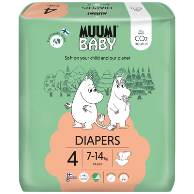 Afbeelding van Muumi Baby Ecologische Luiers 4 Maxi Voordeelverpakking
