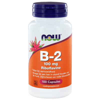 Afbeelding van Now Vitamine B2 100mg, 100 capsules