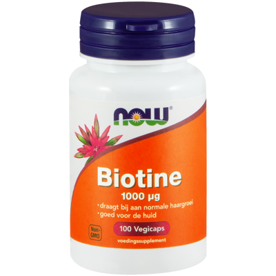 Afbeelding van Now Biotine 1000 Mcg, 100 Veg. capsules
