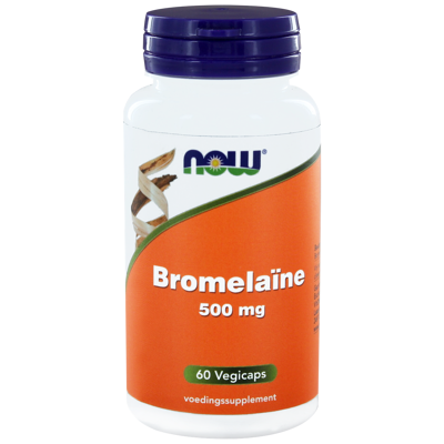 Afbeelding van Now Bromelaine 500 Mg, 60 Veg. capsules