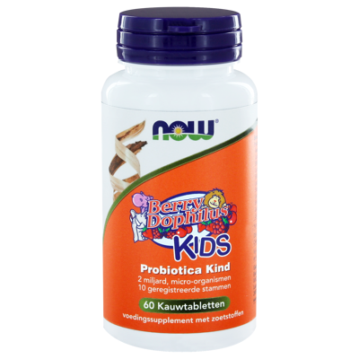 Afbeelding van NOW BerryDophilus Kids Probiotica Kauwtabletten 60TB